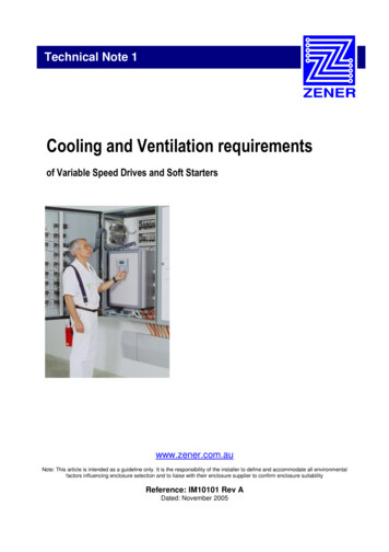 Cooling And Ventilation Requirements - Zener