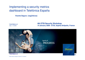 Implementing A Security Metrics Dashboard In Telefónica España