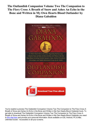 The Outlandish Companion Volume Two The Companion To The .