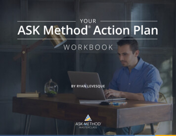 YOUR ASK Method Action Plan - The ASK Method By Ryan .