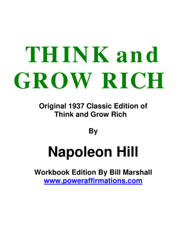 THINK And GROW RICH - Power Affirmations
