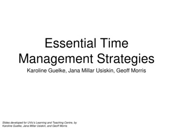 Essential Time Management Strategies - UVic