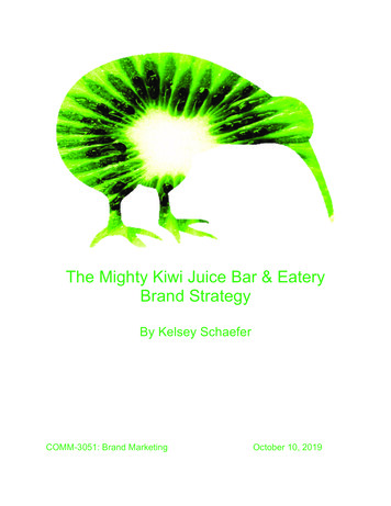 The Mighty Kiwi Juice Bar & Eatery Brand Strategy