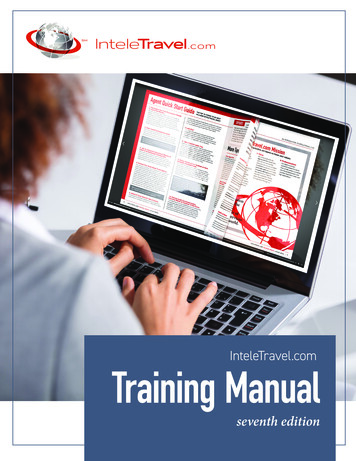 InteleTravel Training Manual