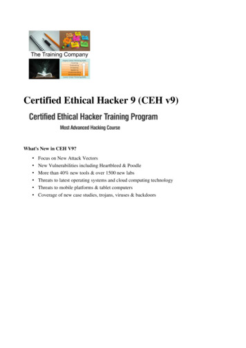 Certified Ethical Hacker 9 (CEH V9)