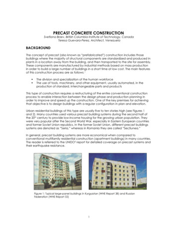 PRECAST CONCRETE CONSTRUCTION - World Housing