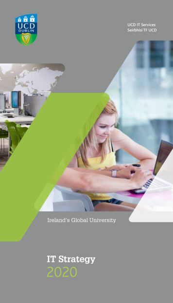 IT Strategy 2020 - UCD