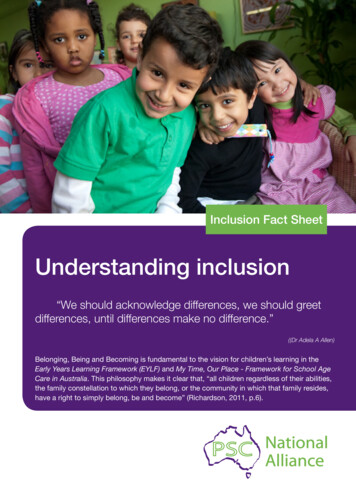 Inclusion Fact Sheet