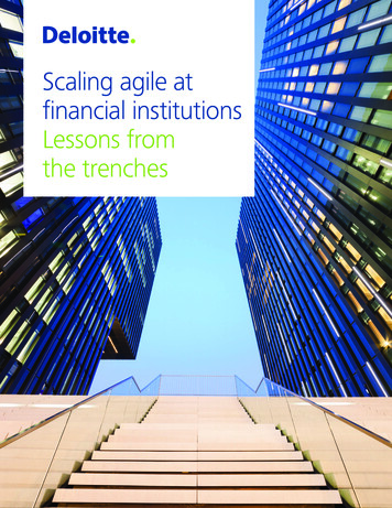 Scaling Agile At Financial Institutions: Lessons From The .