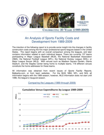 An Analysis Of Sports Facility Costs And Development From .