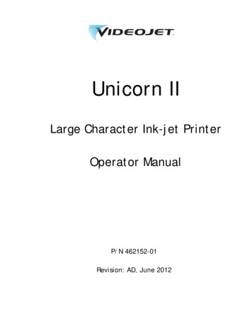 Large Character Ink-jet Printer Operator Manual