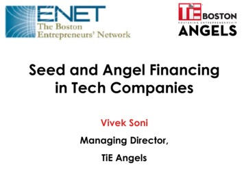 Seed And Angel Financing In Tech Companies