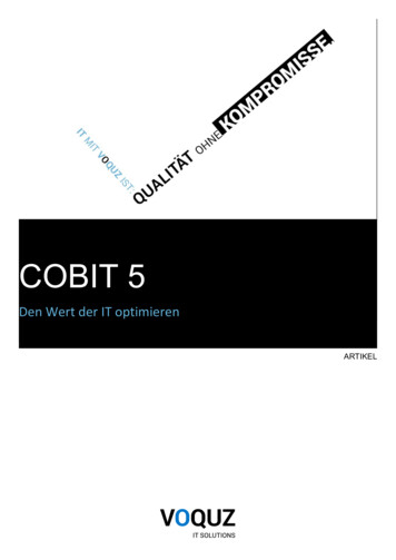 COBIT 5 - VOQUZ
