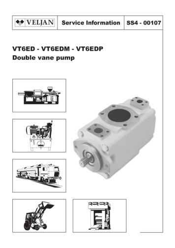 VT6ED - VT6EDM - VT6EDP Double Vane Pump