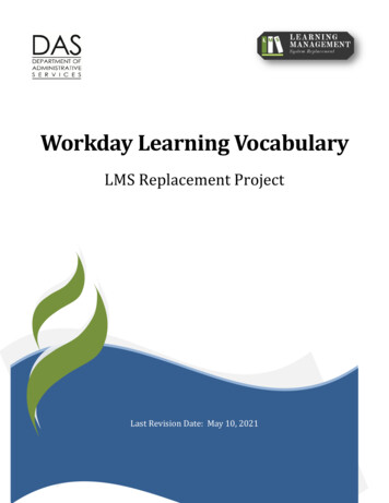 Workday Learning Vocabulary - Oregon