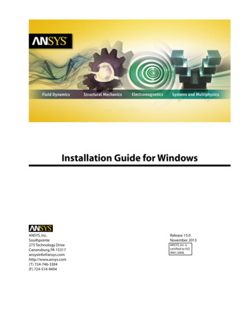 Installation Guide For Windows - KTH