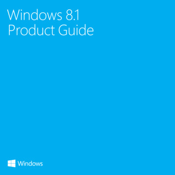 Windows 8.1 Product Guide - News.microsoft 