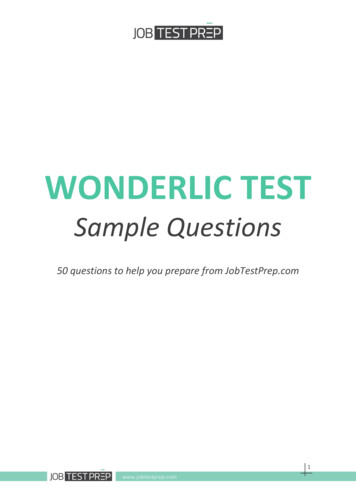 50-Question Wonderlic Sample Test With Full Explanations