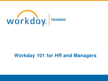 Workday 101 For HR And Managers - Maine