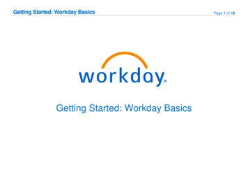 Getting Started: Workday Basics - Montclair