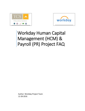 Workday Human Capital Management (HCM) & Payroll (PR .