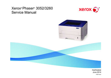 Xerox Phaser 3052/3260 Service Manual - TM-toner