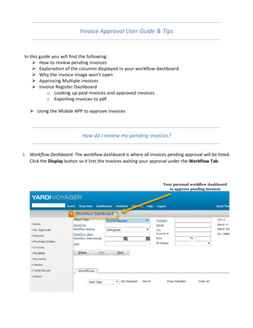 Invoice Approval User Guide & Tips
