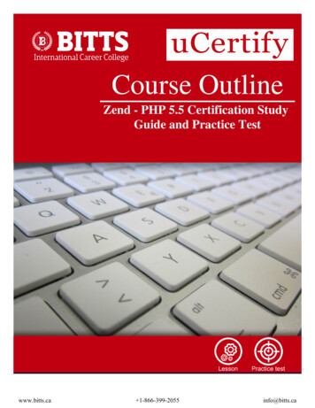 Zend - PHP 5.5 Certification Study Guide And Practice Test