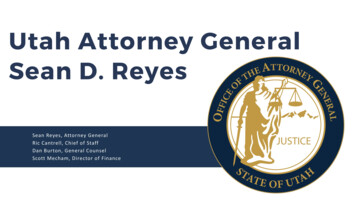 Utah Attorney General Sean D. Reyes