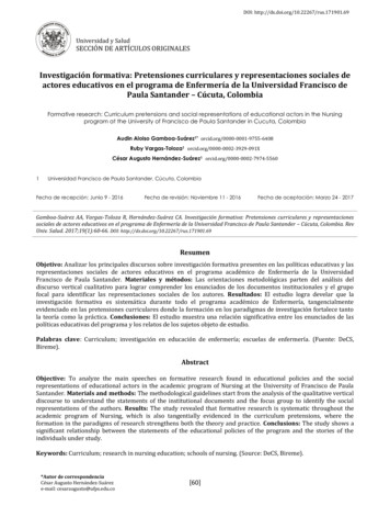 Investigación Formativa: Pretensiones Curriculares Y . - SciELO