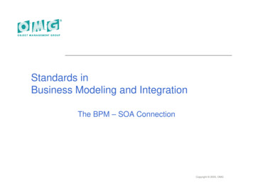 Standards In Business Modeling And Integration - OMG