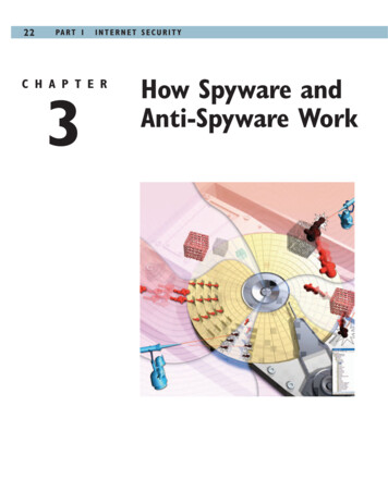 CHAPTER How Spyware And 3 Anti-Spyware Work
