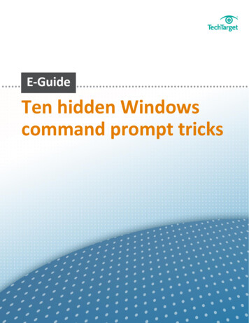 Ten Hidden Windows Command Prompt Tricks - 