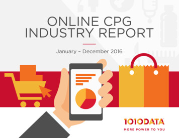 ONLINE CPG INDUSTRY REPORT - 1010data