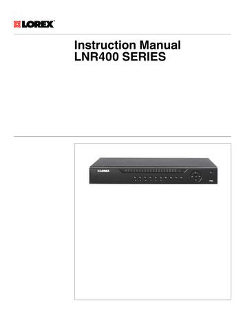 LNR400 SERIES Instruction Manual - Content.etilize 