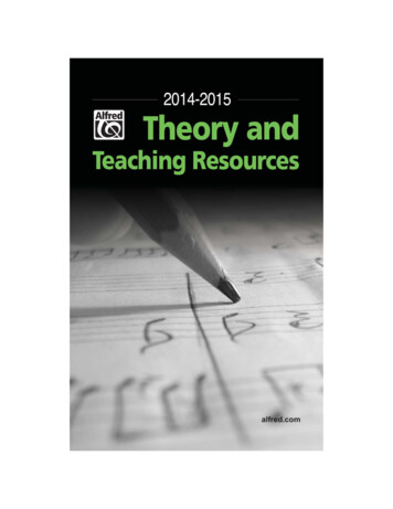 Theory And Teaching Resources - Alfred Music