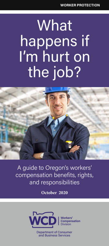 What Happens If I'm Injured On The Job? - Oregon