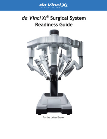 Da Vinci Xi Surgical System Readiness Guide