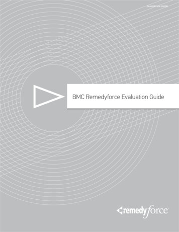 BMC Remedyforce Evaluation Guide