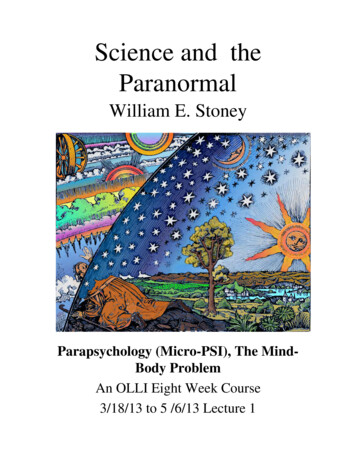 Science And The Paranormal