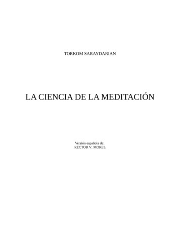 LA CIENCIA DE LA MEDITACIÓN - Escuela Salud Integrativa