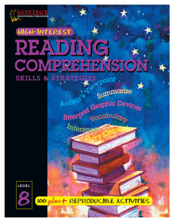 Reading Comprehension Skills Strategies Level 8