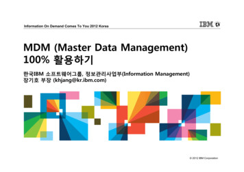 MDM (Master Data Management) 100%