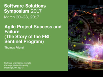 Agile Project Success And Failure (The Story Of The FBI .