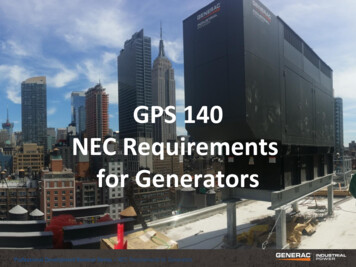 GPS 140 NEC Requirements For Generators - IEEE Web Hosting