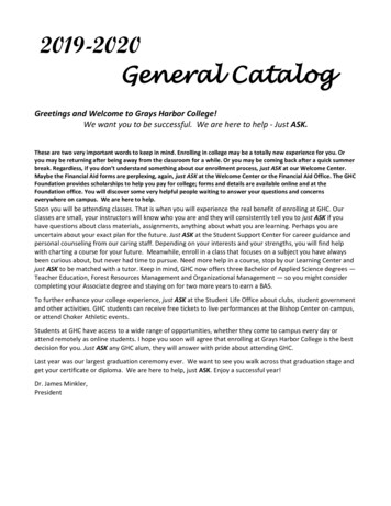 GHC General Catalog - Grays Harbor College