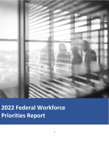 2022 Federal Workforce Priorities Report - CHCOC