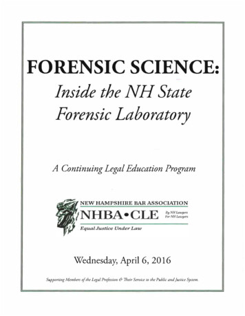 FORENSIC SCIENCE: Inside The NH State Forensic Laboratory
