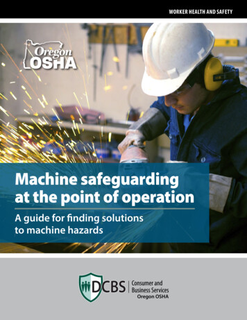Machine Safeguarding At The Point Of Operation