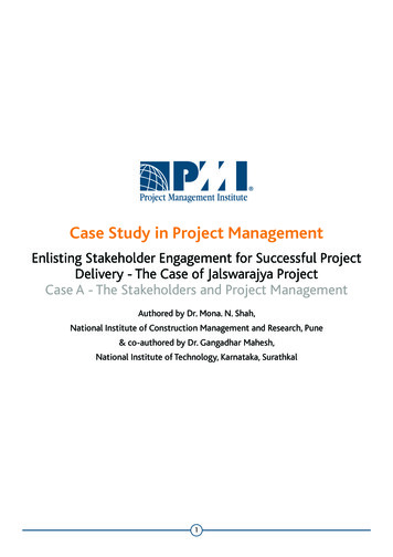 Case Study In Project Management - PMI